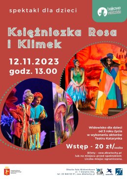 Spektakl dla dzieci „Księżniczka Rosa i Klimek”
