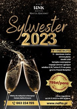 Sylwester 2023 w Hotelu Nafta Krosno