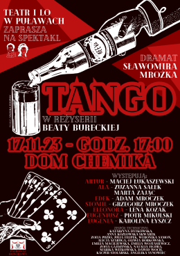 Spektakl TANGO w wykonaniu Teatru I LO w Puławach