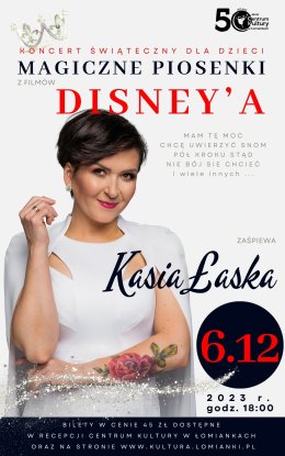 Magiczne piosenki z filmów Disney'a - koncert świąteczny dla dzieci