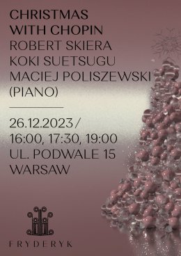 Plakat Koncert Świąteczny - Robert Skiera, Koki Suetsugu, Maciej Poliszewski 231129