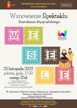 Spektakl WESELE w WCK Filii Falenica