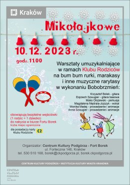 Bobobrzmienia - "Mikołajkowe warsztaty umuzykalniające"