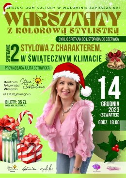 Warsztaty z kolorową stylistką pt. „Stylowa z charakterem, W ŚWIĄTECZNYM KLIMACIE”