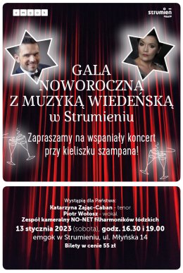 GALA NOWOROCZNA  Z MUZYKĄ WIEDEŃSKĄ 2 STRUMIEŃ