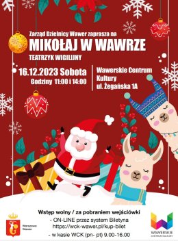 Spektakl dla dzieci ,, Mikołaj w Polsce" / 16.12.2023