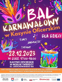 Bal Karnawałowy dla dzieci w Kasynie Oficerskim