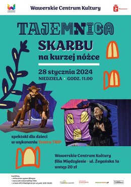 TEATR TRIP, spektakl "Tajemnica skarbu na kurzej nóżce", 28 stycznia 2024