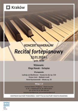 12.01.24 - Koncert kameralny - recital fortepianowy