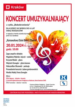20.01.24 - Koncert gordonowski z cyklu Bobobrzmienia "Karnawałowy Dzień Babci i Dziadka"