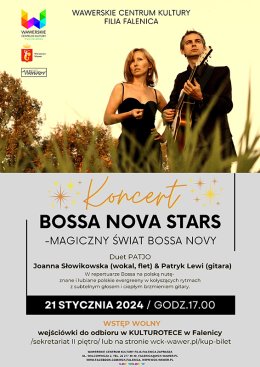 Koncert Zespołu PATJO. Magiczny Świat Bossa Novy w WCK Falenica