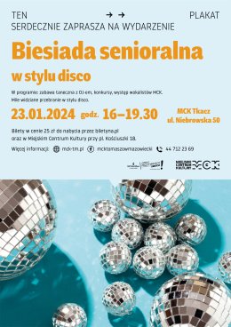 Biesiada senioralna w stylu disco