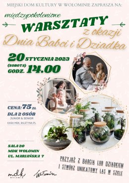 Warsztaty z okazji Dnia Babci i Dziadka