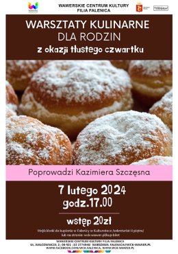 Warsztaty kulinarne - pieczemy pączki w WCK FALENICY