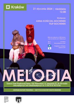 21.01.2024, godz. 12.00 – Spektakl dla dzieci „Melodia”