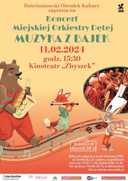 MIEJSKA ORKIESTRA DĘTA koncert "MUZYKA Z BAJEK"