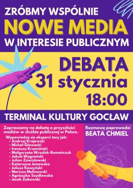 ZRÓBMY WSPÓLNIE NOWE MEDIA W INTERESIE PUBLICZNYM (d. MEDIA PUBLICZNE). DEBATA OBYWATELSKA