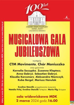 Musicalowa Gala Jubileuszowa. MDK Czechowice-Dziedzice