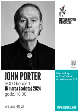 JOHN PORTER  - SOLO  koncert