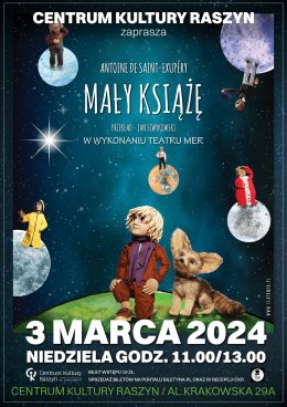 Spektakl dla dzieci "Mały Książę" Teatru MER