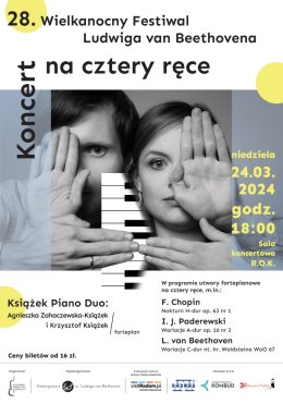 Koncert na cztery ręce –  Koncert w ramach 28. Wielkanocnego Festiwalu Ludwiga van Beethovena