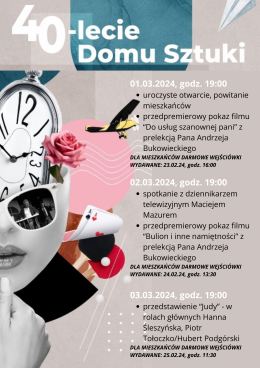 40-lecie Domu Sztuki - spektakl "Judy"