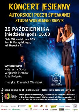 KONCERT JESIENNY AUTORSKIEJ POEZJI ŚPIEWANEJ