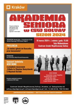 16.03.2024, godz.15.00 – AKADEMIA SENIORA  SEZON 2024