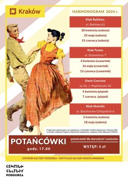 5.04.2024 - Potańcówka dla dorosłych i seniorów, Dwór Czeczów
