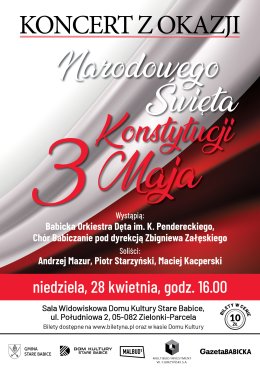 Koncert z okazji Narodowego Święta Konstytucji 3 Maja