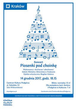 Koncert "Piosenki pod choinkę"