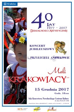 Koncert z okazji 40-lecia Zespołu Mali Krakowiacy