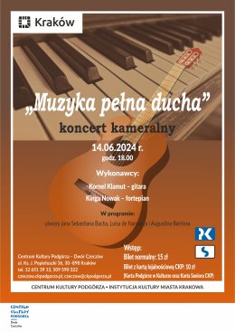 14.06.2024 - Koncert kameralny "Muzyka pełna ducha", Dwór Czeczów