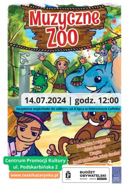 Spektakl dla dzieci "Muzyczne Zoo" Teatru Katarynka | CePeK