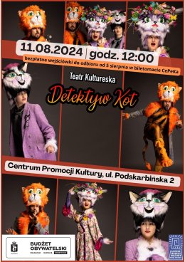 Spektakl dla dzieci „Detektyw Kot” - Teatr Kultureska | CePeK