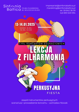 Lekcja z filharmonią. PERKUSYJNA FIESTA