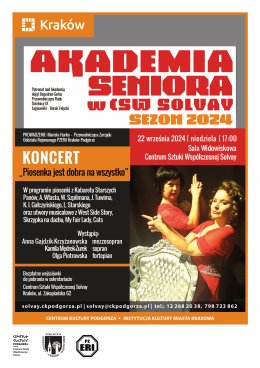 22.09.2024, godz.17.00 – AKADEMIA SENIORA  SEZON 2024