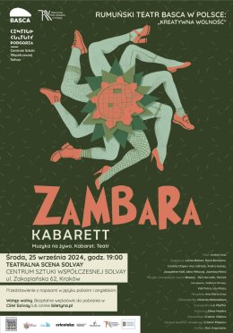 25.09.2024/środa, godz. 19.00 – Rumuński TEATR BASCA  Zambara Kabarett