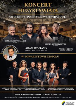 Koncert Muzyki Świata - Od Operetki po Hity Muzyki Estradowej - prowadzenie Dariusz Kordek