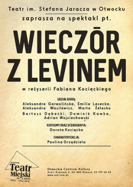 "Wieczór z Levinem" spektakl ATM im. S. Jaracza w Otwocku