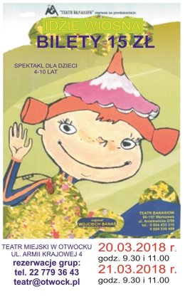 Spektakl dla dzieci "IDZIE WIOSNA"