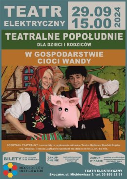 Teatralne popołudnie dla dzieci i rodziców: W gospodarstwie cioci Wandy