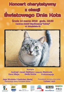 Koncert charytatywny z okazji Światowego Dnia Kota