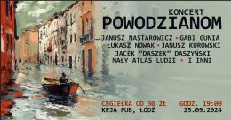 Artyści łódzcy dla powodzian. Koncert charytatywny
