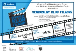 10.10.2024/czwartek, godz. 17.00 – SENIORALNY KLUB FILMOWY CSW Intruz / El prófugo, reż. Natalia Meta