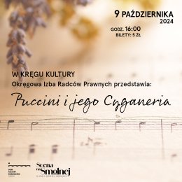 „Puccini i jego Cyganeria” prelekcja i prezentacja multimedialna