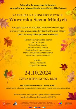 Koncert studentów Uniwersytetu Muzycznego w WCK FALENICA
