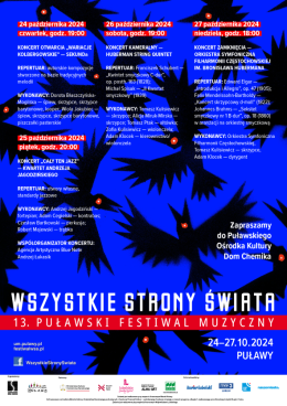 Orkiestra Symfoniczna Filharmonii Częstochowskiej i. Bronisława Hubermana-Wszystkie Strony Świata
