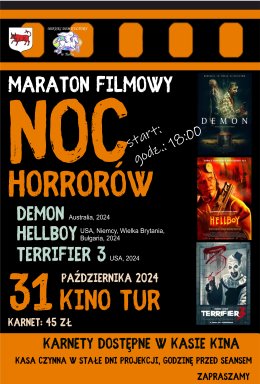 Maraton Horrorów 2024 Kino Tur