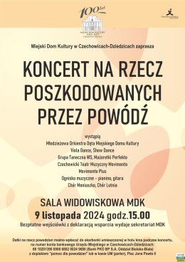 Koncert na rzecz osób poszkodowanych przez powódź. Czechowice-Dziedzice